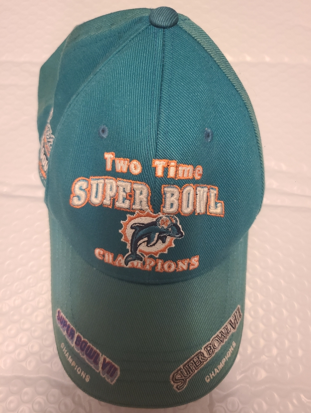 Vintage Miami Dolphins Super Bowl Champions Hat, Pre-owned, some wear